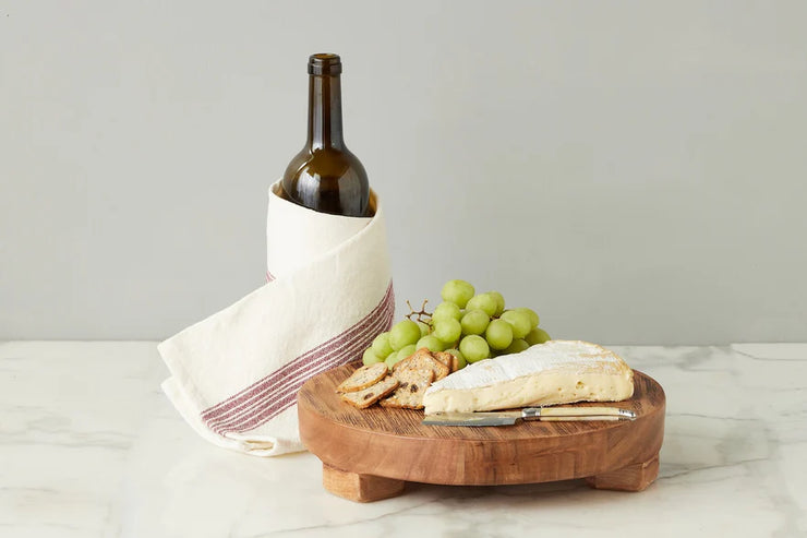 etúHOME Classic Medium Round Reclaimed Acacia Trivet Riser