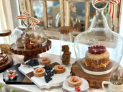 etúHOME Scalloped Trivet Riser, Large Round Natural