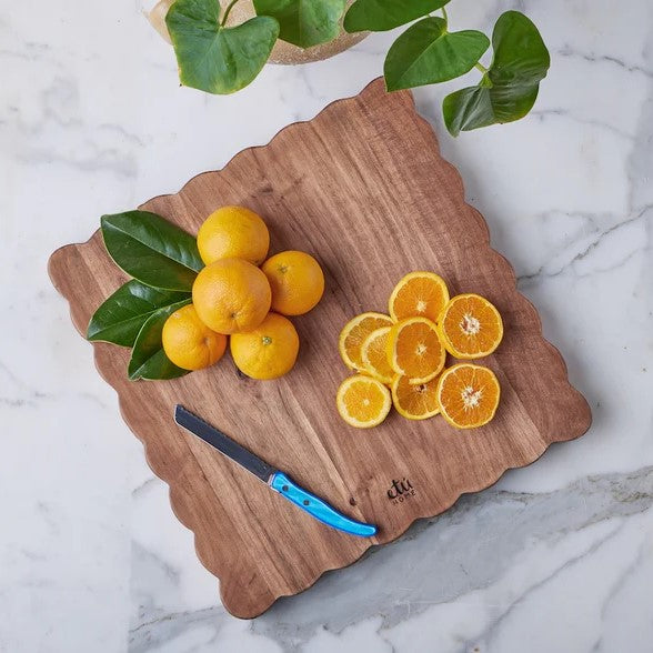 etúHOME Scalloped Cutting Board, Large Square