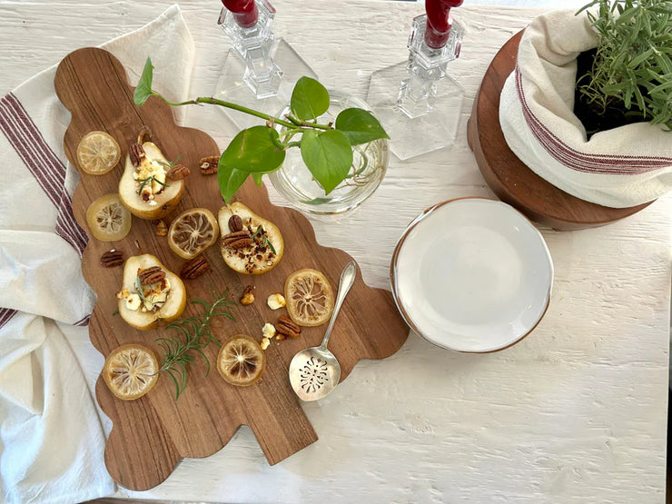 etúHOME Scalloped Tree Cutting Board, Large