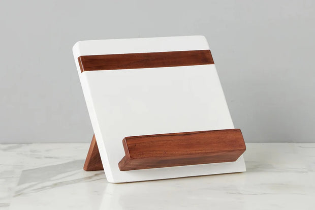 etúHOME Modern iPad / Cookbook Holder, White