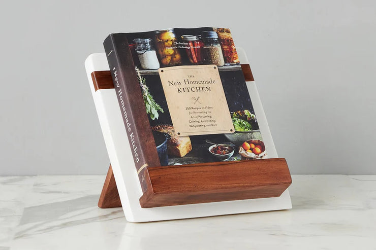etúHOME Modern iPad / Cookbook Holder, White