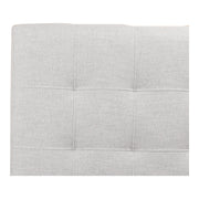 Moe's Home Collection Belle Cream Tufted Upholstered King Size Bed with Storage