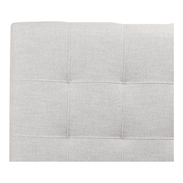 Moe's Home Collection Belle Cream Tufted Upholstered King Size Bed with Storage