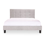 Moe's Home Collection Eliza Grey Tufted Upholstered Queen Size Bed