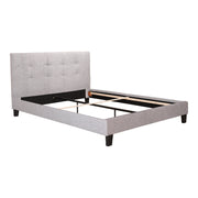 Moe's Home Collection Eliza Grey Tufted Upholstered King Size Bed