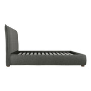 Moe's Home Collection Luzon Slate Vegan Leather Upholstered Queen Size Bed