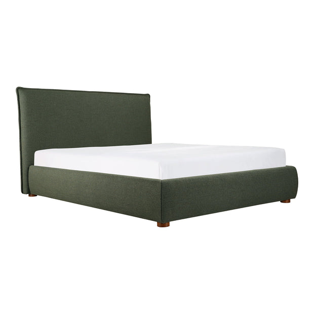 Moe's Home Collection Luzon Green Upholstered Queen Size Bed