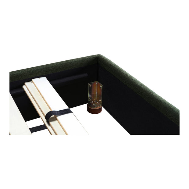 Moe's Home Collection Luzon Green Upholstered Queen Size Bed