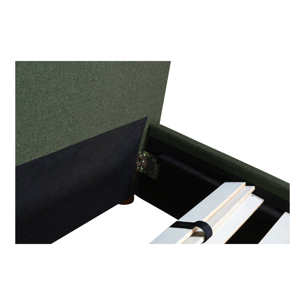 Moe's Home Collection Luzon Green Upholstered Queen Size Bed