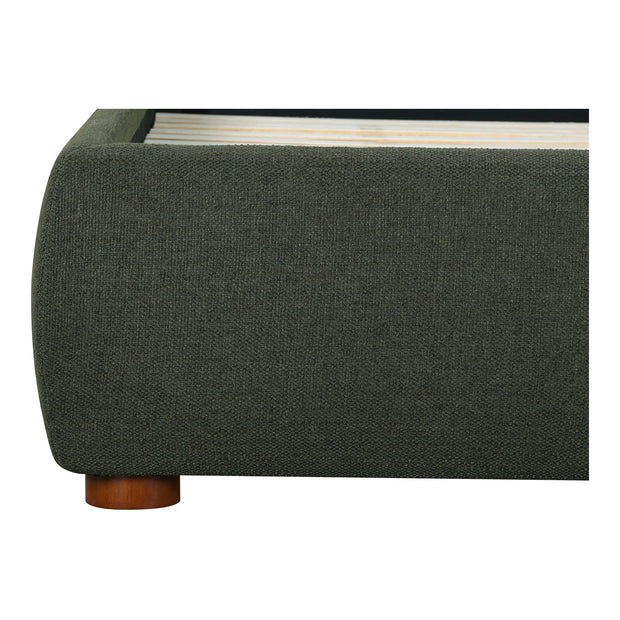 Moe's Home Collection Luzon Green Upholstered Queen Size Bed