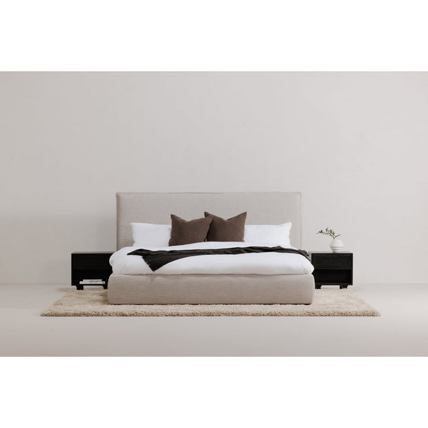 Moe's Home Collections Luzon Grey Upholstered Queen Size Bed