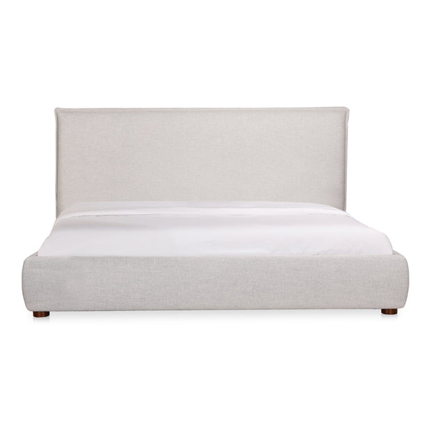 Moe's Home Collections Luzon Grey Upholstered Queen Size Bed