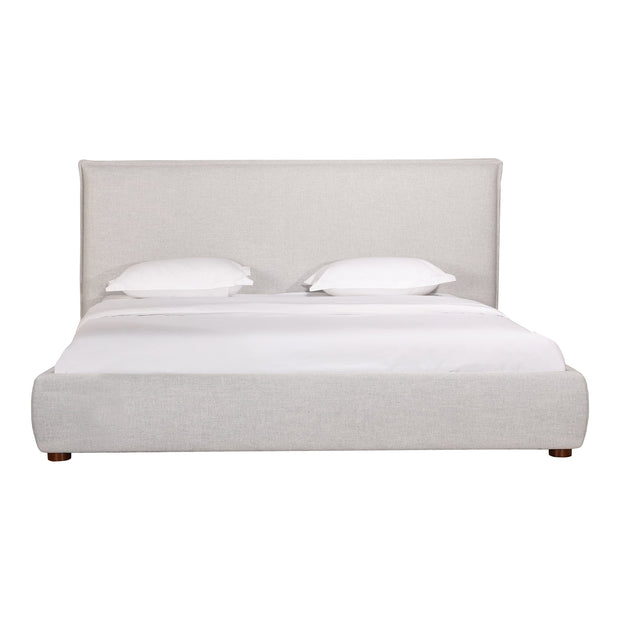 Moe's Home Collections Luzon Grey Upholstered Queen Size Bed