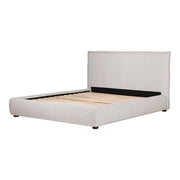 Moe's Home Collections Luzon Grey Upholstered Queen Size Bed