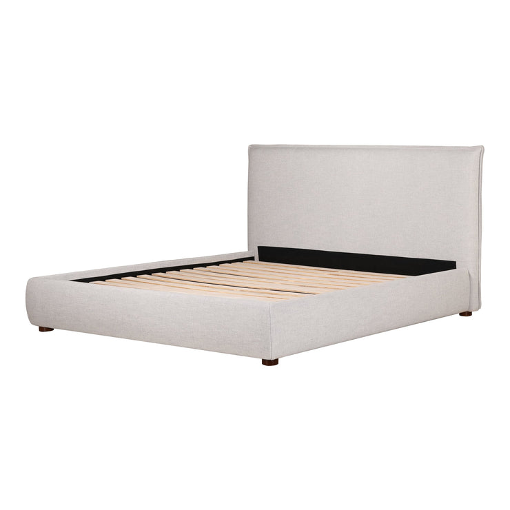 Moe's Home Collections Luzon Grey Upholstered Queen Size Bed