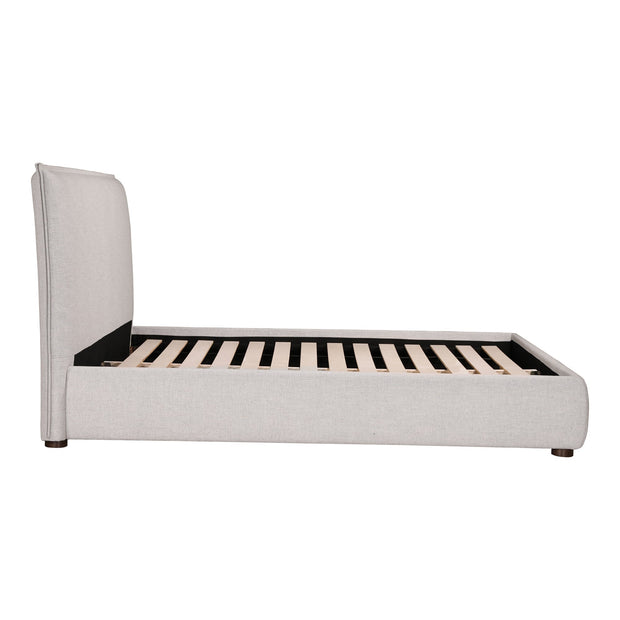 Moe's Home Collections Luzon Grey Upholstered Queen Size Bed