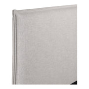 Moe's Home Collections Luzon Grey Upholstered Queen Size Bed