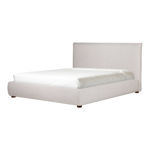 Moe's Home Collections Luzon Grey Upholstered Queen Size Bed
