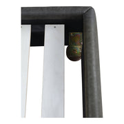 Moe's Home Collection Luzon Slate Vegan Leather Upholstered King Size Bed