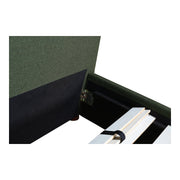 Moe's Home Collection Luzon Green Upholstered King Size Bed
