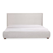 Moe's Home Collection Luzon Light Grey Upholstered King Size Bed