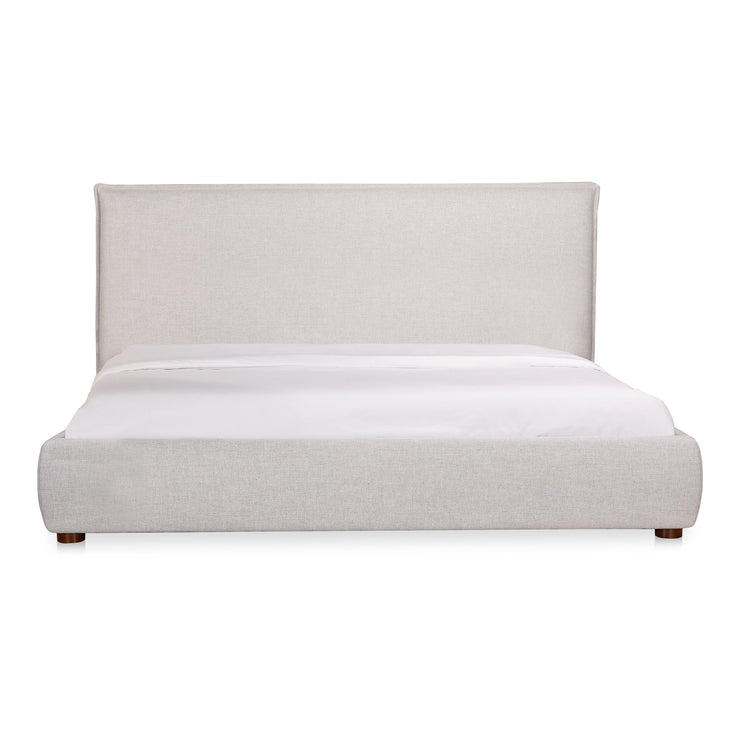 Moe's Home Collection Luzon Light Grey Upholstered King Size Bed