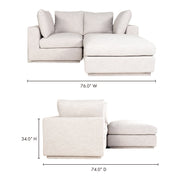 Moe's Home Collection Justin Grey Nook Modular Sectional