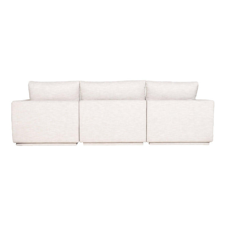 Moe's Home Collection Justin Taupe Classic L-Shaped Modular Sectional