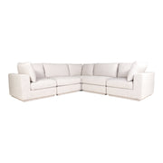 Moe's Home Collection Justin Taupe Classic L-Shaped Modular Sectional