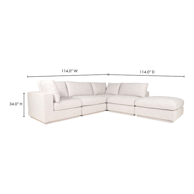 Moe's Home Collection Justin Grey Dream Modular Sectional