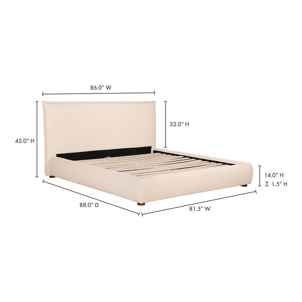Moe's Home Collection Recharge White King Bed