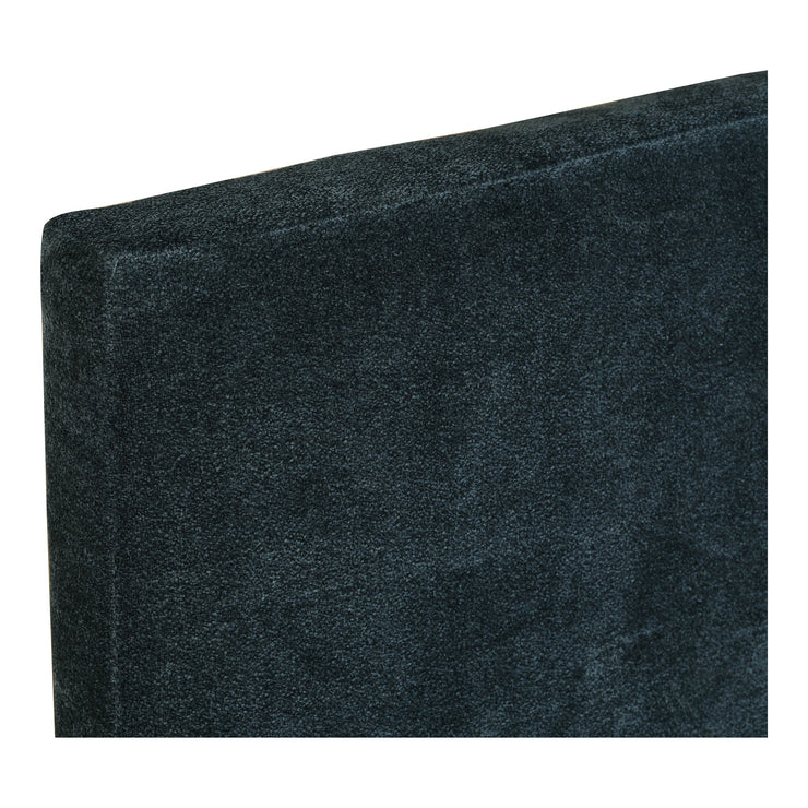 Moe's Home Collection Astrid Blue Velvet Upholstered King Size Bed