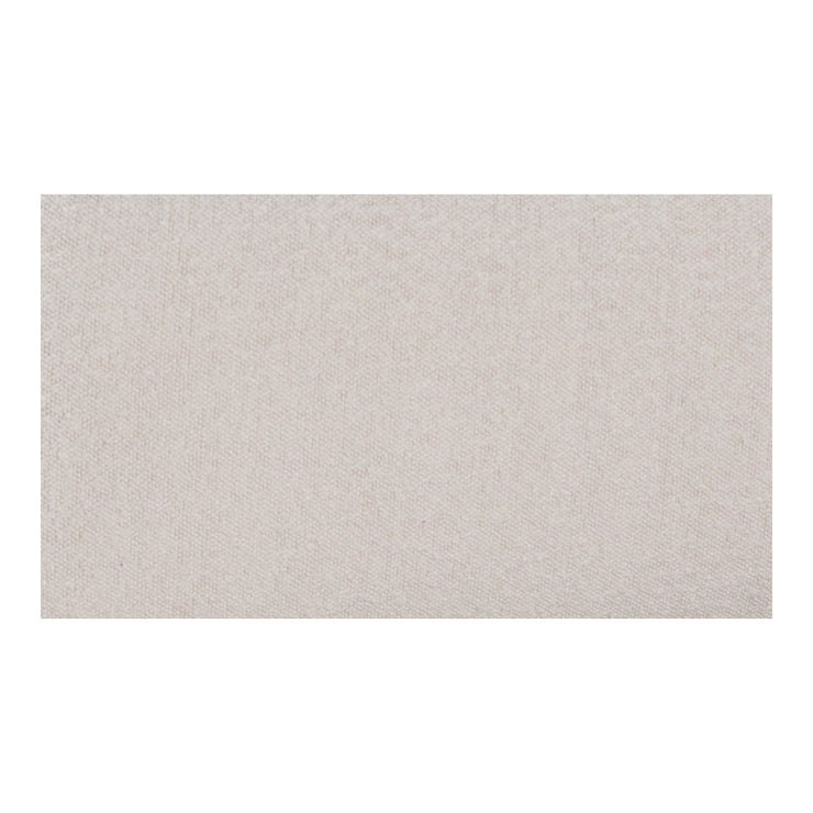 Moe's Home Collection Colin Oatmeal Velvet Upholstered Queen Size Bed
