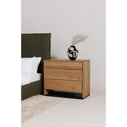 Moe's Home Collection Luzon Green Upholstered Queen Size Bed With Tall Headboard