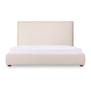 Moe's Home Collection Luzon Wheat Upholstered Queen Size Bed With Tall Headboard