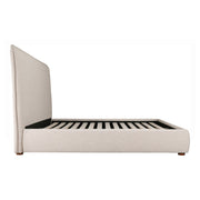 Moe's Home Collection Luzon Wheat Upholstered King Size Bed With Tall Headboard