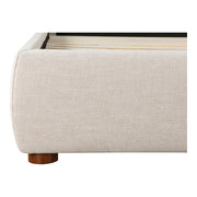 Moe's Home Collection Luzon Wheat Upholstered King Size Bed With Tall Headboard