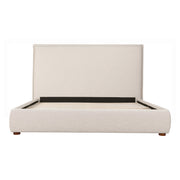 Moe's Home Collection Luzon Wheat Upholstered King Size Bed With Tall Headboard