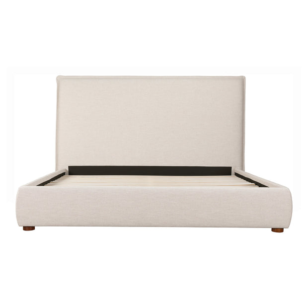 Moe's Home Collection Luzon Wheat Upholstered King Size Bed With Tall Headboard