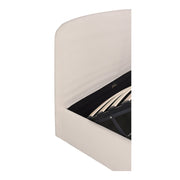 Moe's Home Collection Cream Joan King Bed With Storage