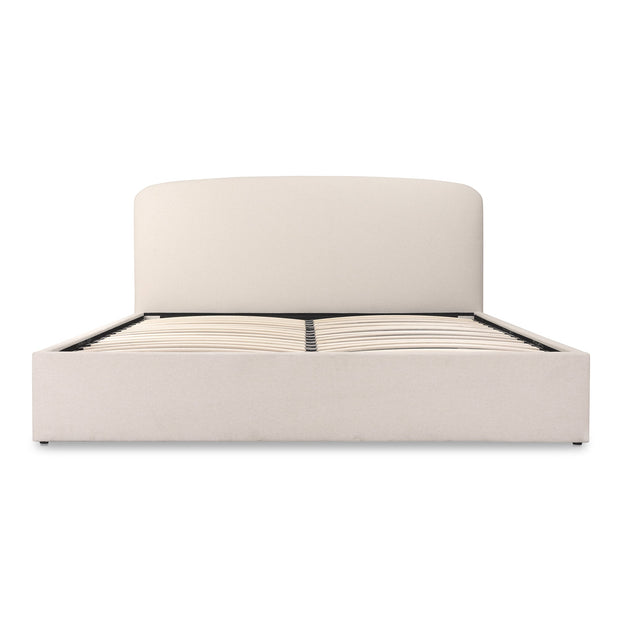 Moe's Home Collection Cream Joan King Bed With Storage