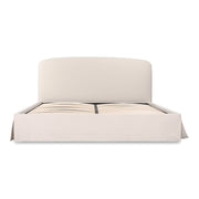 Moe's Home Collection Cream Joan King Bed With Storage