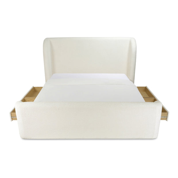 Moe's Home Collection Sophia White Queen Bed