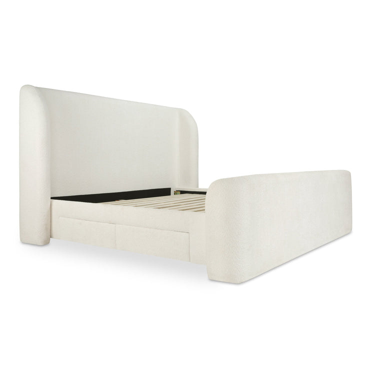 Moe's Home Collection Sophia Cream King Bed