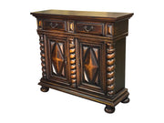 Casa Bonita Peruvian Hand-Painted Carved Wood Salomon Chest