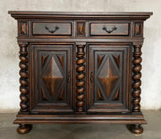 Casa Bonita Peruvian Hand-Painted Carved Wood Salomon Chest