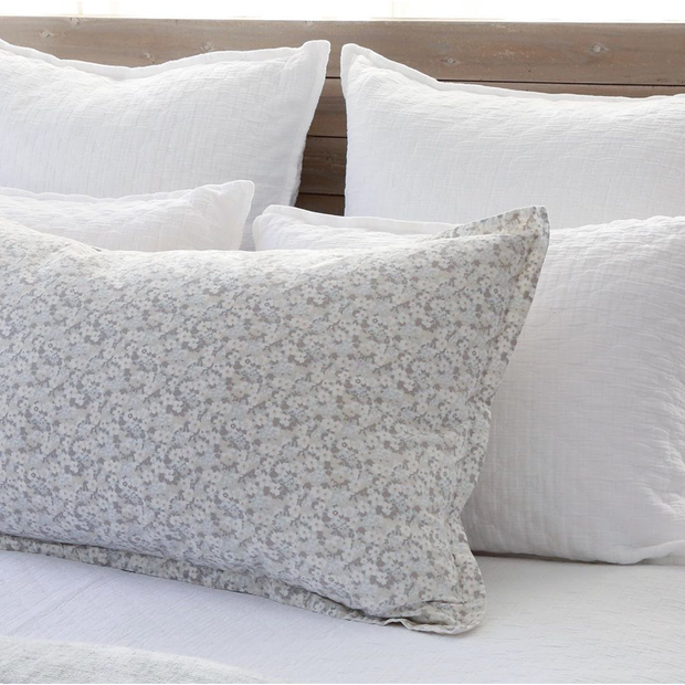 Pom Pom at Home June Ocean & Grey Floral Duvet Cover and Pillow Shams ~ Available in Twin, Queen and King Sizes