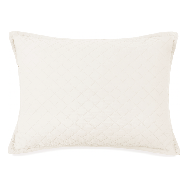 Pom Pom at Home Monaco Ivory Bamboo Sateen Coverlet ~ Available in Twin, Queen and King Sizes