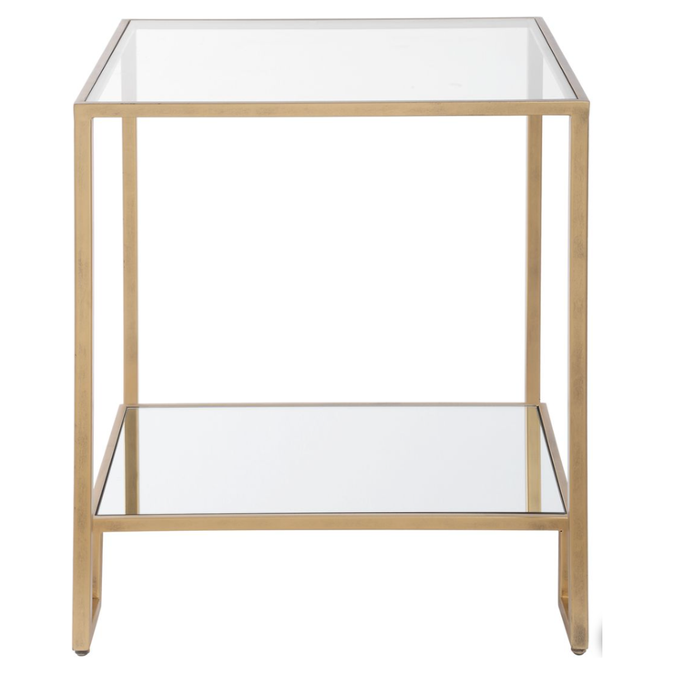 Casa Bella Living Iron Finished In Rich Antique Gold End Table